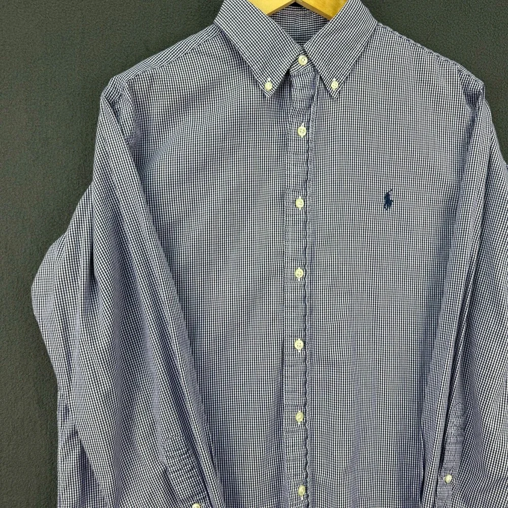 Ralph Lauren Shirt Men's Size L 16 32/33 Purple Classic Fit Button Down‎ Pony